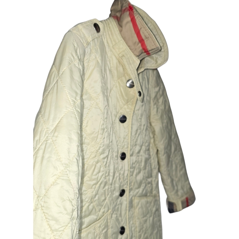 Burberry Children Diamond Quilted Jacket Nova Check Lined 100 / 56 Size - Picture 13 of 16
